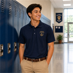 NHS Navy Emblem Polo Shirt