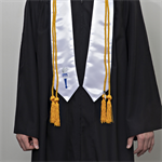 NJHS Honor Cord - Gold - Shown with NJHS White Stole